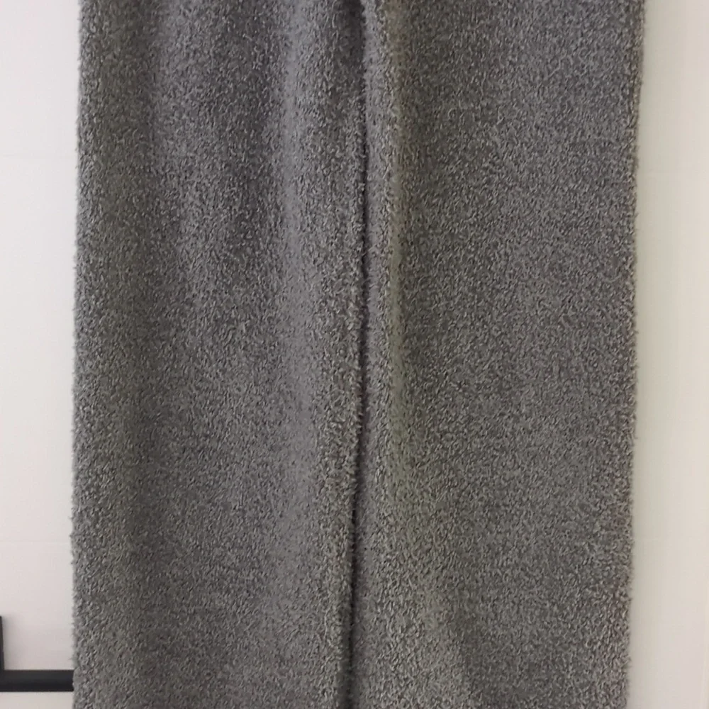 SKIMS Cozy Cabin Knit Wide Leg Athleasure Comfy Launge Gray Women's Pants L/XL - Picture 4 of 9